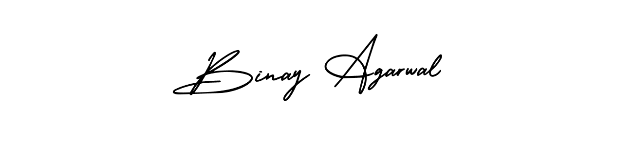 Design your own signature with our free online signature maker. With this signature software, you can create a handwritten (AmerikaSignatureDemo-Regular) signature for name Binay Agarwal. Binay Agarwal signature style 3 images and pictures png