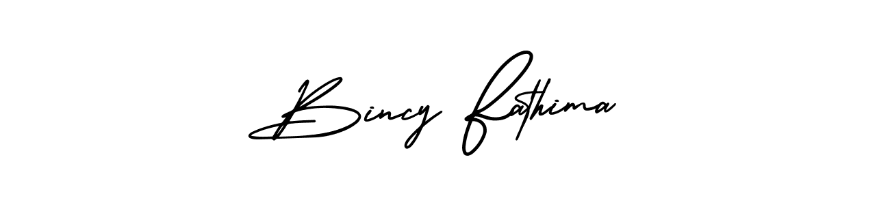 Similarly AmerikaSignatureDemo-Regular is the best handwritten signature design. Signature creator online .You can use it as an online autograph creator for name Bincy Fathima. Bincy Fathima signature style 3 images and pictures png