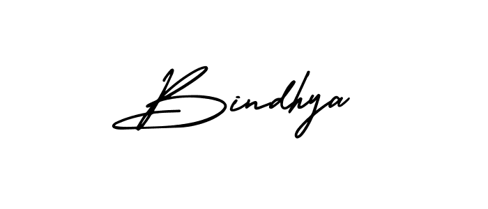 Use a signature maker to create a handwritten signature online. With this signature software, you can design (AmerikaSignatureDemo-Regular) your own signature for name Bindhya. Bindhya signature style 3 images and pictures png