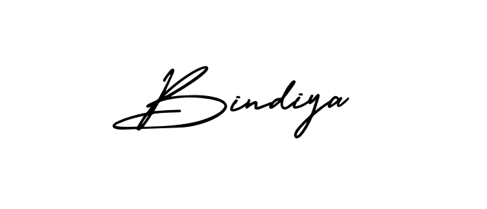 You should practise on your own different ways (AmerikaSignatureDemo-Regular) to write your name (Bindiya) in signature. don't let someone else do it for you. Bindiya signature style 3 images and pictures png