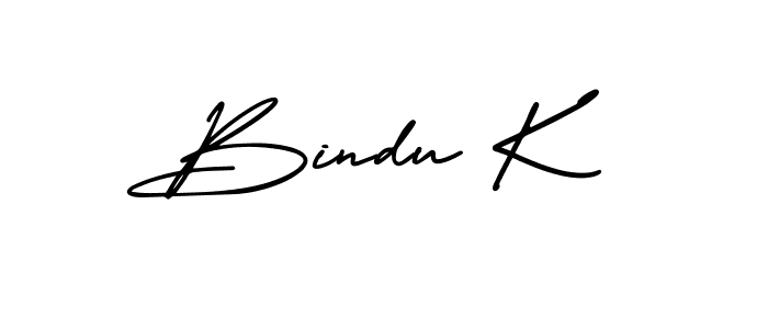 Best and Professional Signature Style for Bindu K. AmerikaSignatureDemo-Regular Best Signature Style Collection. Bindu K signature style 3 images and pictures png