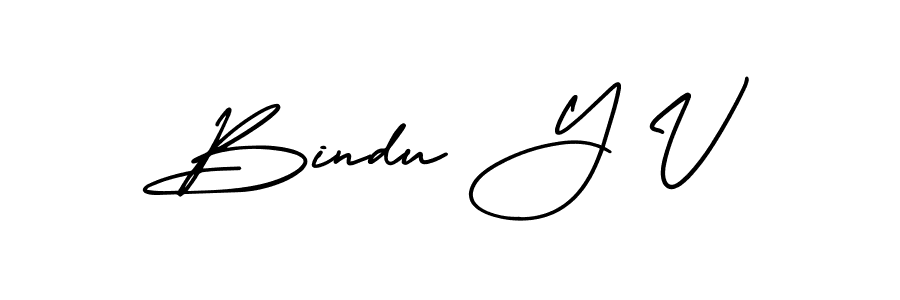 Best and Professional Signature Style for Bindu Y V. AmerikaSignatureDemo-Regular Best Signature Style Collection. Bindu Y V signature style 3 images and pictures png