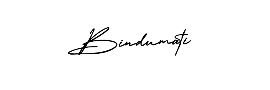 Bindumati stylish signature style. Best Handwritten Sign (AmerikaSignatureDemo-Regular) for my name. Handwritten Signature Collection Ideas for my name Bindumati. Bindumati signature style 3 images and pictures png