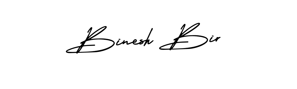 Also we have Binesh Bir name is the best signature style. Create professional handwritten signature collection using AmerikaSignatureDemo-Regular autograph style. Binesh Bir signature style 3 images and pictures png