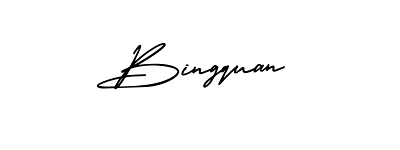 How to make Bingquan signature? AmerikaSignatureDemo-Regular is a professional autograph style. Create handwritten signature for Bingquan name. Bingquan signature style 3 images and pictures png