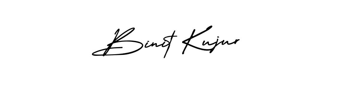 How to make Binit Kujur signature? AmerikaSignatureDemo-Regular is a professional autograph style. Create handwritten signature for Binit Kujur name. Binit Kujur signature style 3 images and pictures png