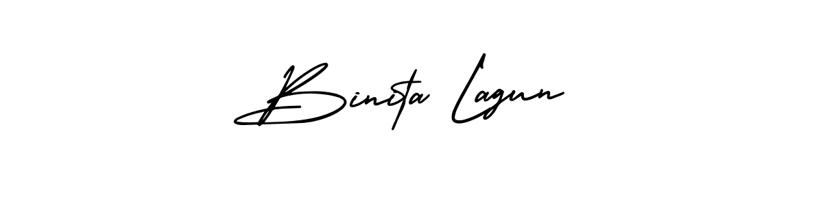 Create a beautiful signature design for name Binita Lagun. With this signature (AmerikaSignatureDemo-Regular) fonts, you can make a handwritten signature for free. Binita Lagun signature style 3 images and pictures png
