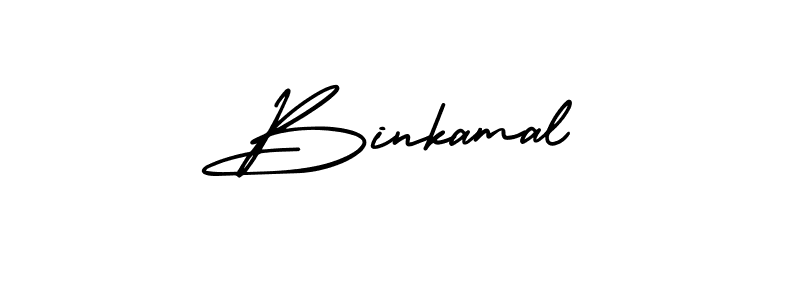Use a signature maker to create a handwritten signature online. With this signature software, you can design (AmerikaSignatureDemo-Regular) your own signature for name Binkamal. Binkamal signature style 3 images and pictures png