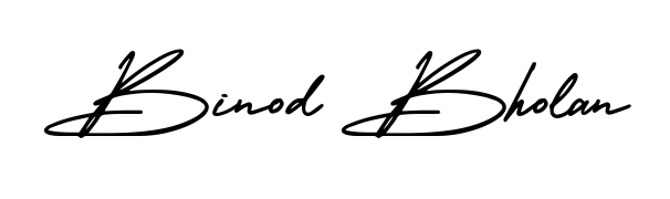 Create your official email sign-off with Binod Bholan name in AmerikaSignatureDemo-Regular style. Crisp, clean, and perfectly legible across all screens. Binod Bholan signature style 3 images and pictures png