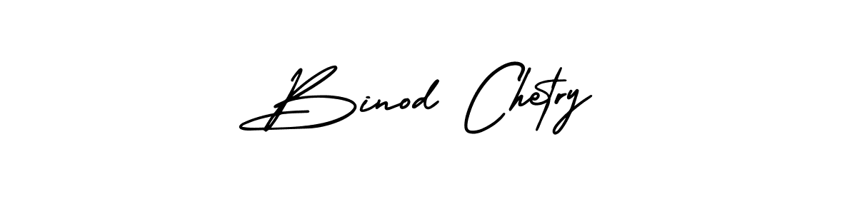 Make a beautiful signature design for name Binod Chetry. With this signature (AmerikaSignatureDemo-Regular) style, you can create a handwritten signature for free. Binod Chetry signature style 3 images and pictures png
