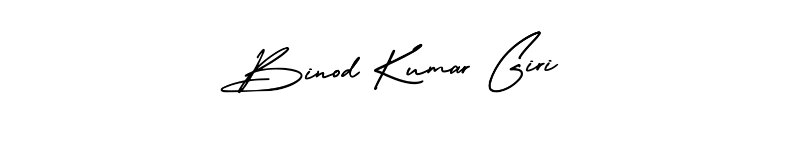 How to make Binod Kumar Giri name signature. Use AmerikaSignatureDemo-Regular style for creating short signs online. This is the latest handwritten sign. Binod Kumar Giri signature style 3 images and pictures png