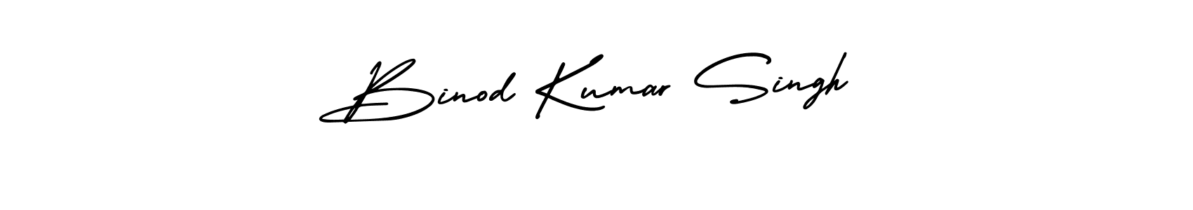 How to make Binod Kumar Singh name signature. Use AmerikaSignatureDemo-Regular style for creating short signs online. This is the latest handwritten sign. Binod Kumar Singh signature style 3 images and pictures png