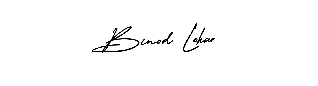 It looks lik you need a new signature style for name Binod Lohar. Design unique handwritten (AmerikaSignatureDemo-Regular) signature with our free signature maker in just a few clicks. Binod Lohar signature style 3 images and pictures png