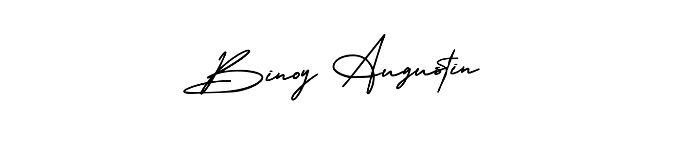 Make a beautiful signature design for name Binoy Augustin. Use this online signature maker to create a handwritten signature for free. Binoy Augustin signature style 3 images and pictures png