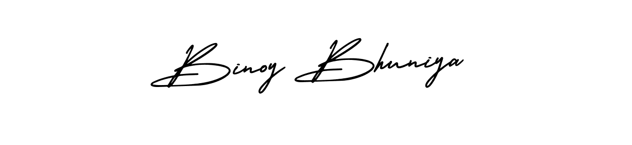 How to Draw Binoy Bhuniya signature style? AmerikaSignatureDemo-Regular is a latest design signature styles for name Binoy Bhuniya. Binoy Bhuniya signature style 3 images and pictures png