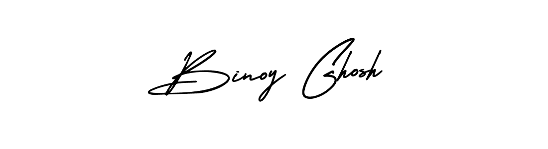 Make a beautiful signature design for name Binoy Ghosh. With this signature (AmerikaSignatureDemo-Regular) style, you can create a handwritten signature for free. Binoy Ghosh signature style 3 images and pictures png