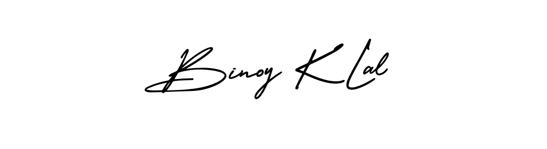 The best way (AmerikaSignatureDemo-Regular) to make a short signature is to pick only two or three words in your name. The name Binoy K Lal include a total of six letters. For converting this name. Binoy K Lal signature style 3 images and pictures png
