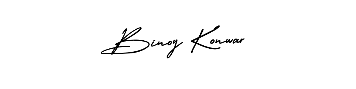 Best and Professional Signature Style for Binoy Konwar. AmerikaSignatureDemo-Regular Best Signature Style Collection. Binoy Konwar signature style 3 images and pictures png