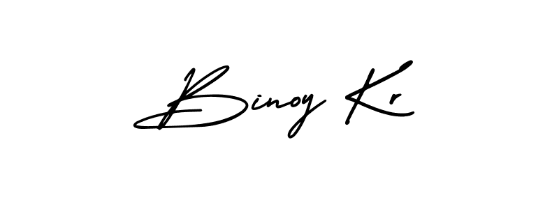 How to make Binoy Kr signature? AmerikaSignatureDemo-Regular is a professional autograph style. Create handwritten signature for Binoy Kr name. Binoy Kr signature style 3 images and pictures png