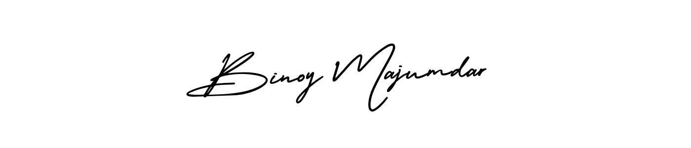 You should practise on your own different ways (AmerikaSignatureDemo-Regular) to write your name (Binoy Majumdar) in signature. don't let someone else do it for you. Binoy Majumdar signature style 3 images and pictures png