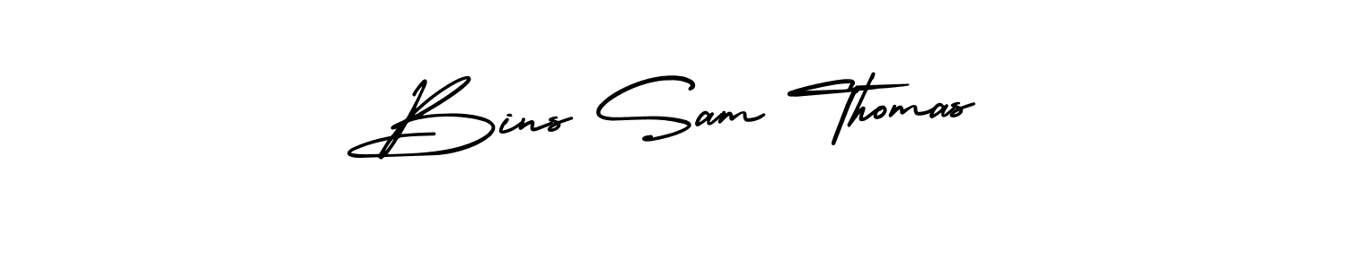 Also we have Bins Sam Thomas name is the best signature style. Create professional handwritten signature collection using AmerikaSignatureDemo-Regular autograph style. Bins Sam Thomas signature style 3 images and pictures png