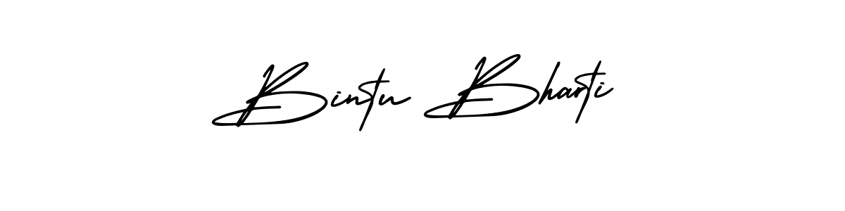 Make a beautiful signature design for name Bintu Bharti. With this signature (AmerikaSignatureDemo-Regular) style, you can create a handwritten signature for free. Bintu Bharti signature style 3 images and pictures png