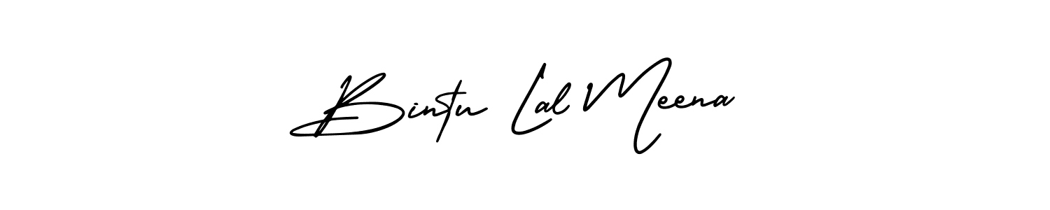 It looks lik you need a new signature style for name Bintu Lal Meena. Design unique handwritten (AmerikaSignatureDemo-Regular) signature with our free signature maker in just a few clicks. Bintu Lal Meena signature style 3 images and pictures png
