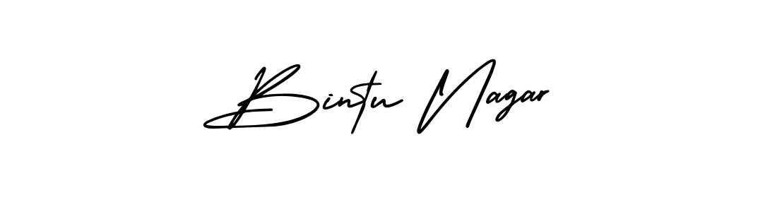 This is the best signature style for the Bintu Nagar name. Also you like these signature font (AmerikaSignatureDemo-Regular). Mix name signature. Bintu Nagar signature style 3 images and pictures png
