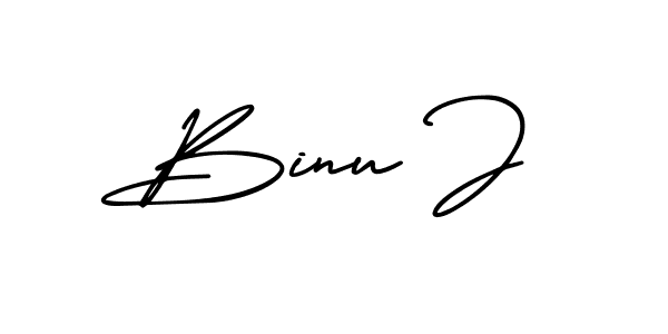 How to make Binu J signature? AmerikaSignatureDemo-Regular is a professional autograph style. Create handwritten signature for Binu J name. Binu J signature style 3 images and pictures png
