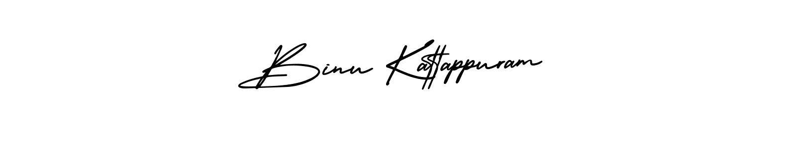 How to make Binu Kattappuram signature? AmerikaSignatureDemo-Regular is a professional autograph style. Create handwritten signature for Binu Kattappuram name. Binu Kattappuram signature style 3 images and pictures png
