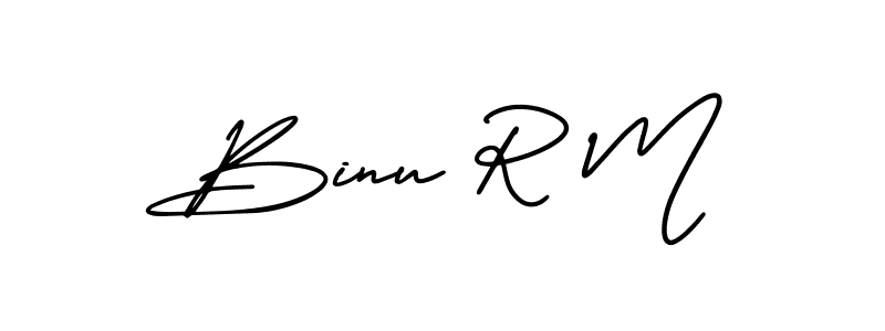 Make a short Binu R M signature style. Manage your documents anywhere anytime using AmerikaSignatureDemo-Regular. Create and add eSignatures, submit forms, share and send files easily. Binu R M signature style 3 images and pictures png