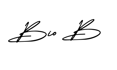 Make a beautiful signature design for name Bio B. With this signature (AmerikaSignatureDemo-Regular) style, you can create a handwritten signature for free. Bio B signature style 3 images and pictures png