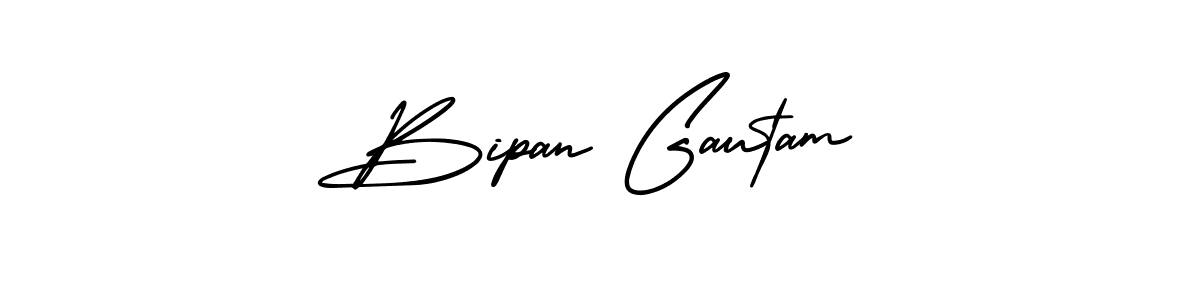 Make a beautiful signature design for name Bipan Gautam. Use this online signature maker to create a handwritten signature for free. Bipan Gautam signature style 3 images and pictures png