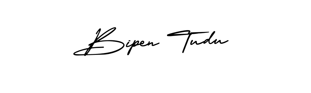 Similarly AmerikaSignatureDemo-Regular is the best handwritten signature design. Signature creator online .You can use it as an online autograph creator for name Bipen Tudu. Bipen Tudu signature style 3 images and pictures png