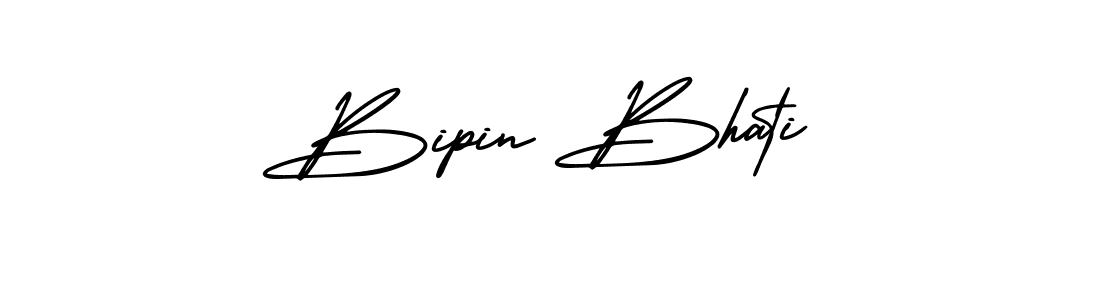 Make a beautiful signature design for name Bipin Bhati. With this signature (AmerikaSignatureDemo-Regular) style, you can create a handwritten signature for free. Bipin Bhati signature style 3 images and pictures png