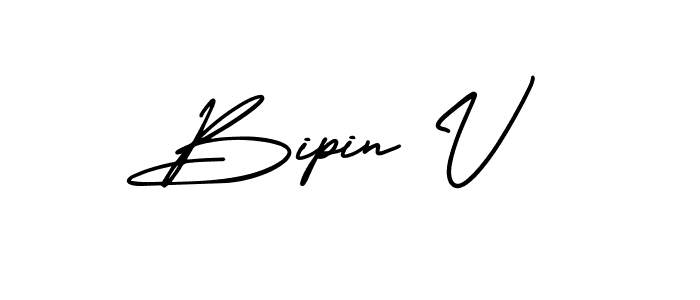 if you are searching for the best signature style for your name Bipin V. so please give up your signature search. here we have designed multiple signature styles  using AmerikaSignatureDemo-Regular. Bipin V signature style 3 images and pictures png