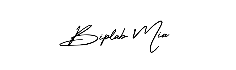 Make a beautiful signature design for name Biplab Mia. With this signature (AmerikaSignatureDemo-Regular) style, you can create a handwritten signature for free. Biplab Mia signature style 3 images and pictures png