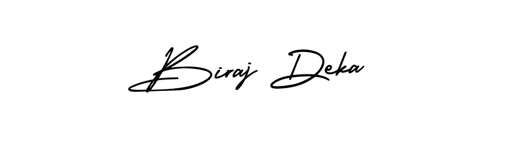 Make a beautiful signature design for name Biraj Deka. With this signature (AmerikaSignatureDemo-Regular) style, you can create a handwritten signature for free. Biraj Deka signature style 3 images and pictures png