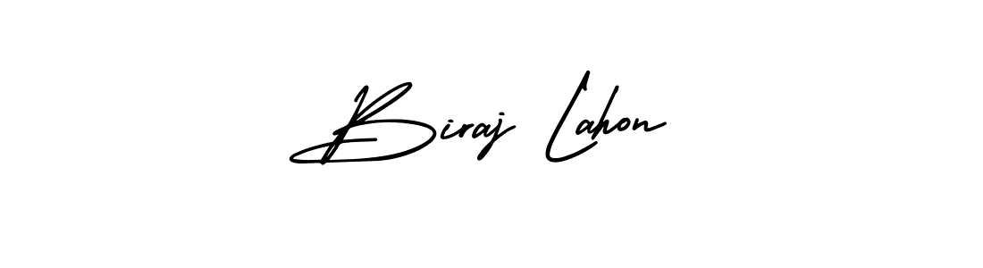 Best and Professional Signature Style for Biraj Lahon. AmerikaSignatureDemo-Regular Best Signature Style Collection. Biraj Lahon signature style 3 images and pictures png