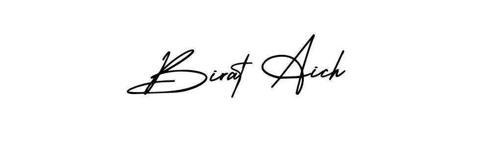 This is the best signature style for the Birat Aich name. Also you like these signature font (AmerikaSignatureDemo-Regular). Mix name signature. Birat Aich signature style 3 images and pictures png