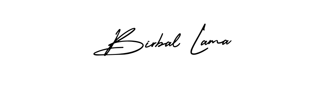 Birbal Lama stylish signature style. Best Handwritten Sign (AmerikaSignatureDemo-Regular) for my name. Handwritten Signature Collection Ideas for my name Birbal Lama. Birbal Lama signature style 3 images and pictures png