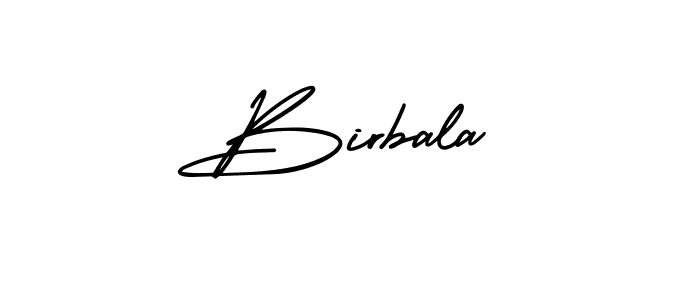 Use a signature maker to create a handwritten signature online. With this signature software, you can design (AmerikaSignatureDemo-Regular) your own signature for name Birbala. Birbala signature style 3 images and pictures png