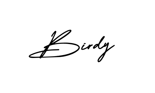 Create a beautiful signature design for name Birdy. With this signature (AmerikaSignatureDemo-Regular) fonts, you can make a handwritten signature for free. Birdy signature style 3 images and pictures png