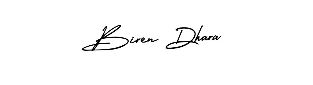 Biren Dhara stylish signature style. Best Handwritten Sign (AmerikaSignatureDemo-Regular) for my name. Handwritten Signature Collection Ideas for my name Biren Dhara. Biren Dhara signature style 3 images and pictures png