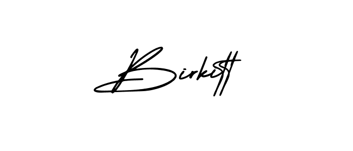 It looks lik you need a new signature style for name Birkitt. Design unique handwritten (AmerikaSignatureDemo-Regular) signature with our free signature maker in just a few clicks. Birkitt signature style 3 images and pictures png