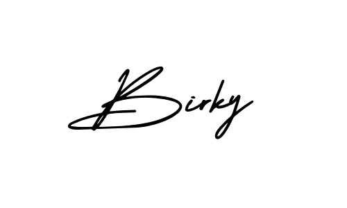 Design your own signature with our free online signature maker. With this signature software, you can create a handwritten (AmerikaSignatureDemo-Regular) signature for name Birky. Birky signature style 3 images and pictures png