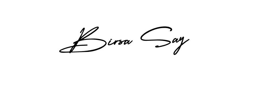 Design your own signature with our free online signature maker. With this signature software, you can create a handwritten (AmerikaSignatureDemo-Regular) signature for name Birsa Say. Birsa Say signature style 3 images and pictures png