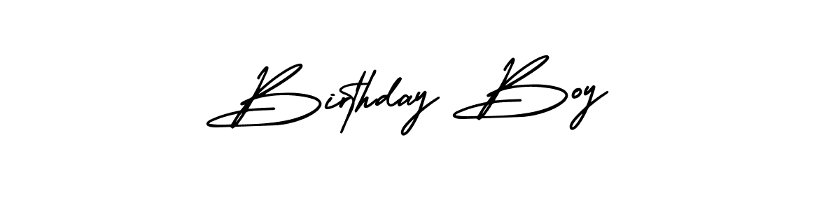 Design your own signature with our free online signature maker. With this signature software, you can create a handwritten (AmerikaSignatureDemo-Regular) signature for name Birthday Boy. Birthday Boy signature style 3 images and pictures png