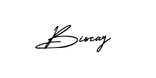 Biscay stylish signature style. Best Handwritten Sign (AmerikaSignatureDemo-Regular) for my name. Handwritten Signature Collection Ideas for my name Biscay. Biscay signature style 3 images and pictures png