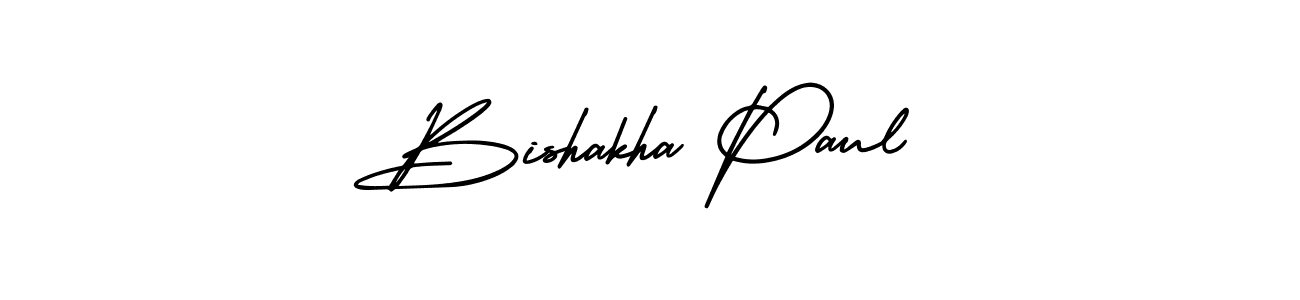 Use a signature maker to create a handwritten signature online. With this signature software, you can design (AmerikaSignatureDemo-Regular) your own signature for name Bishakha Paul. Bishakha Paul signature style 3 images and pictures png